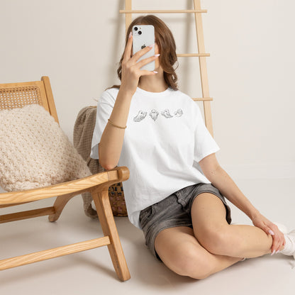 Ghost Sketch Tee — Minimal Cute Ghosts Shirt