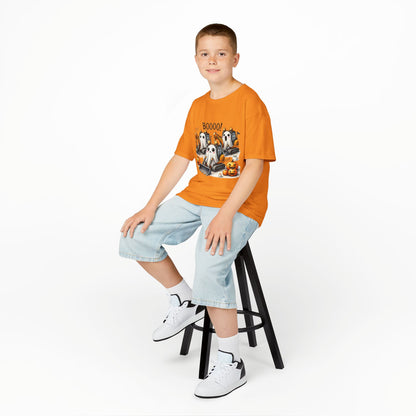 Excavators Boo Halloween Kids Heavy Cotton™ Tee | Fun & Spooky Tee for Little Excavator Fans