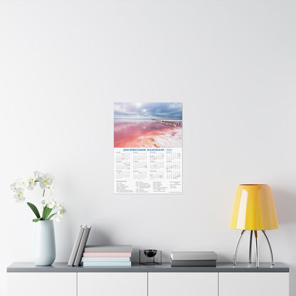 Salt lake "Pink" on the Arabat Spit | 2026 Ukrainian Calendar USA