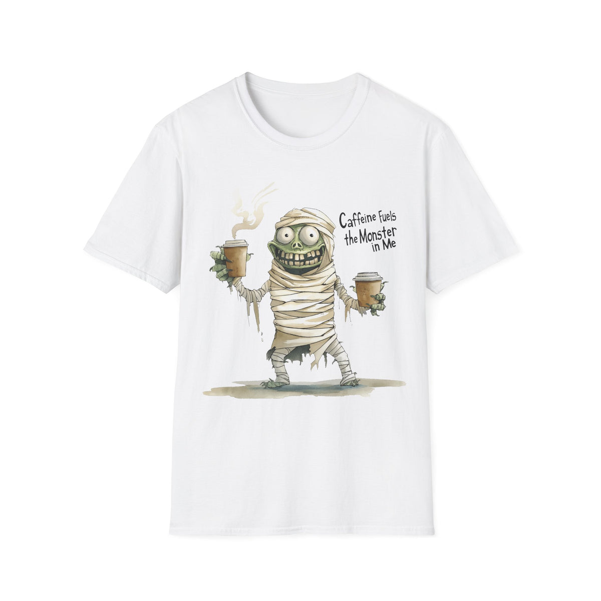 Caffeine Fuels the Monster in Me Unisex Softstyle T-Shirt