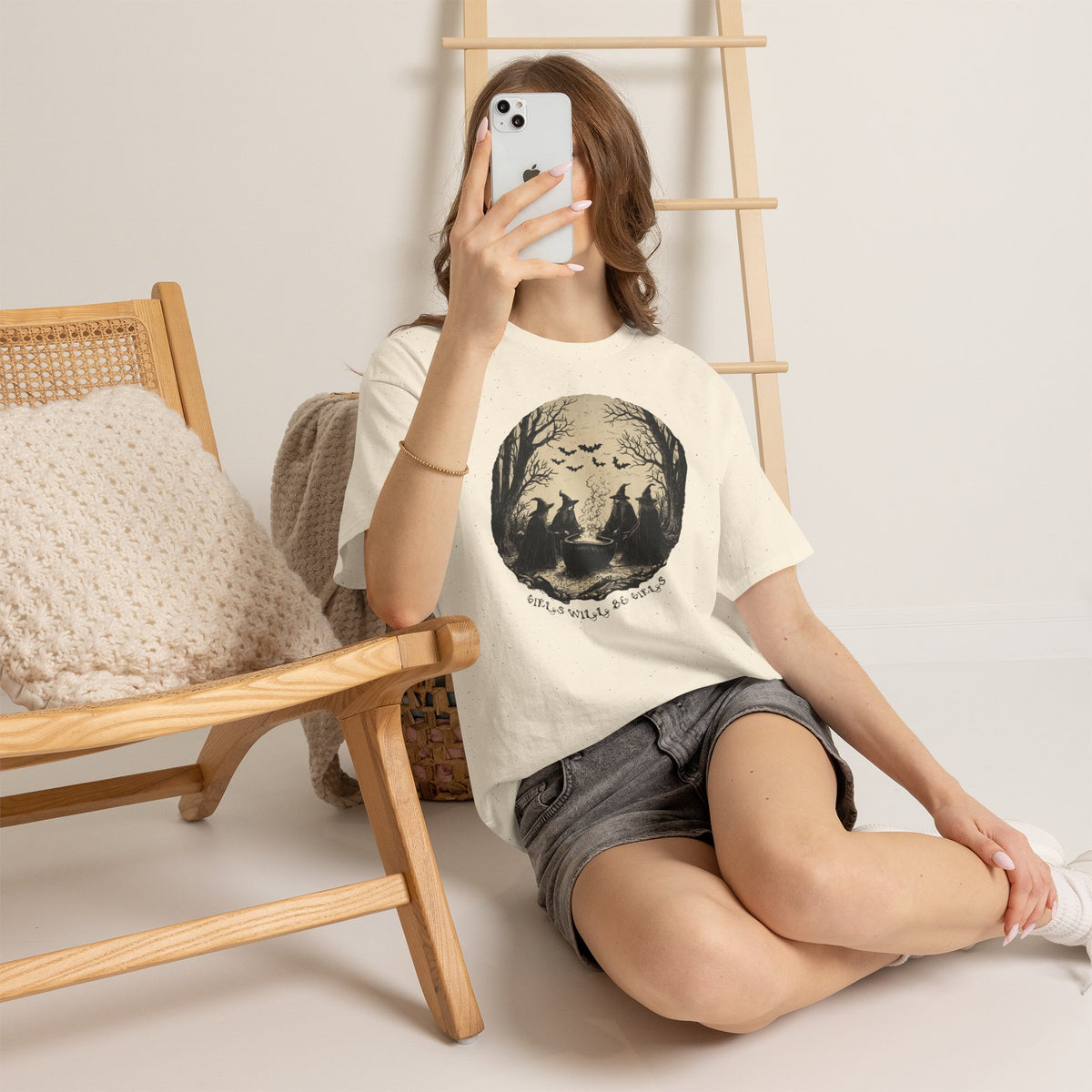 Girls Will Be Girls Halloween Unisex Heavy Cotton Tee | Witches' Night Celebration | Express Delivery Available
