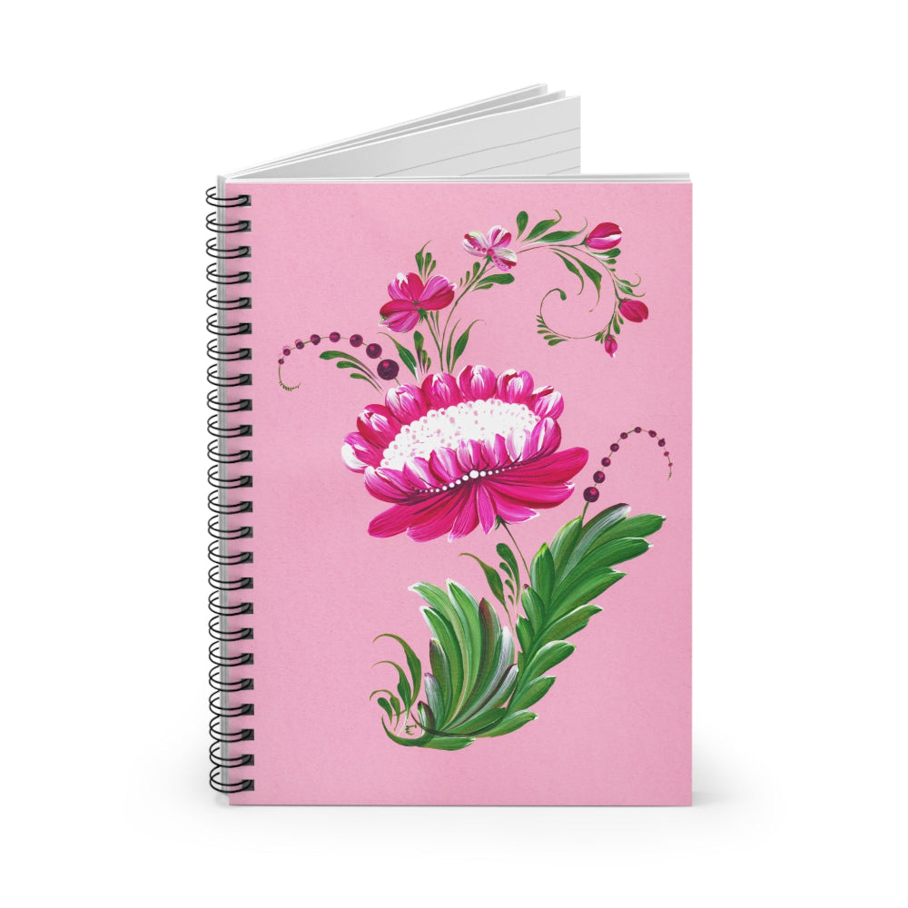 Elegant Pink Floral Notebook – Perfect for Writing, Journaling & Creativity