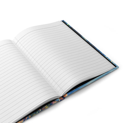 Lined Journal for Writers opened in white background