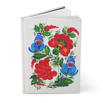 Petrykivka art journal – traditional hand-painted style