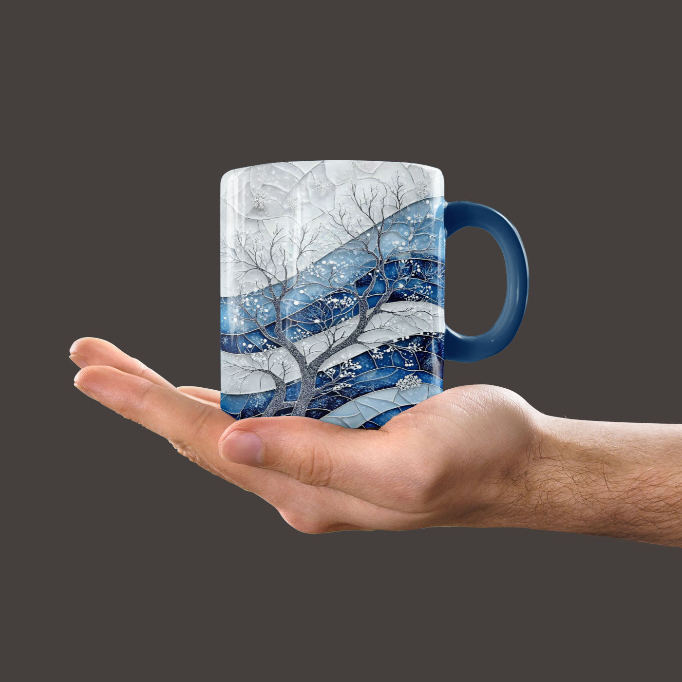 Stained Glass Cup for Hot Cocoa & Cozy Winter