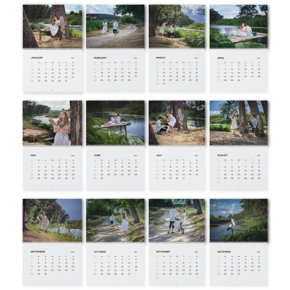 Large wall calendar, gifts for siblings, sentimental family gift