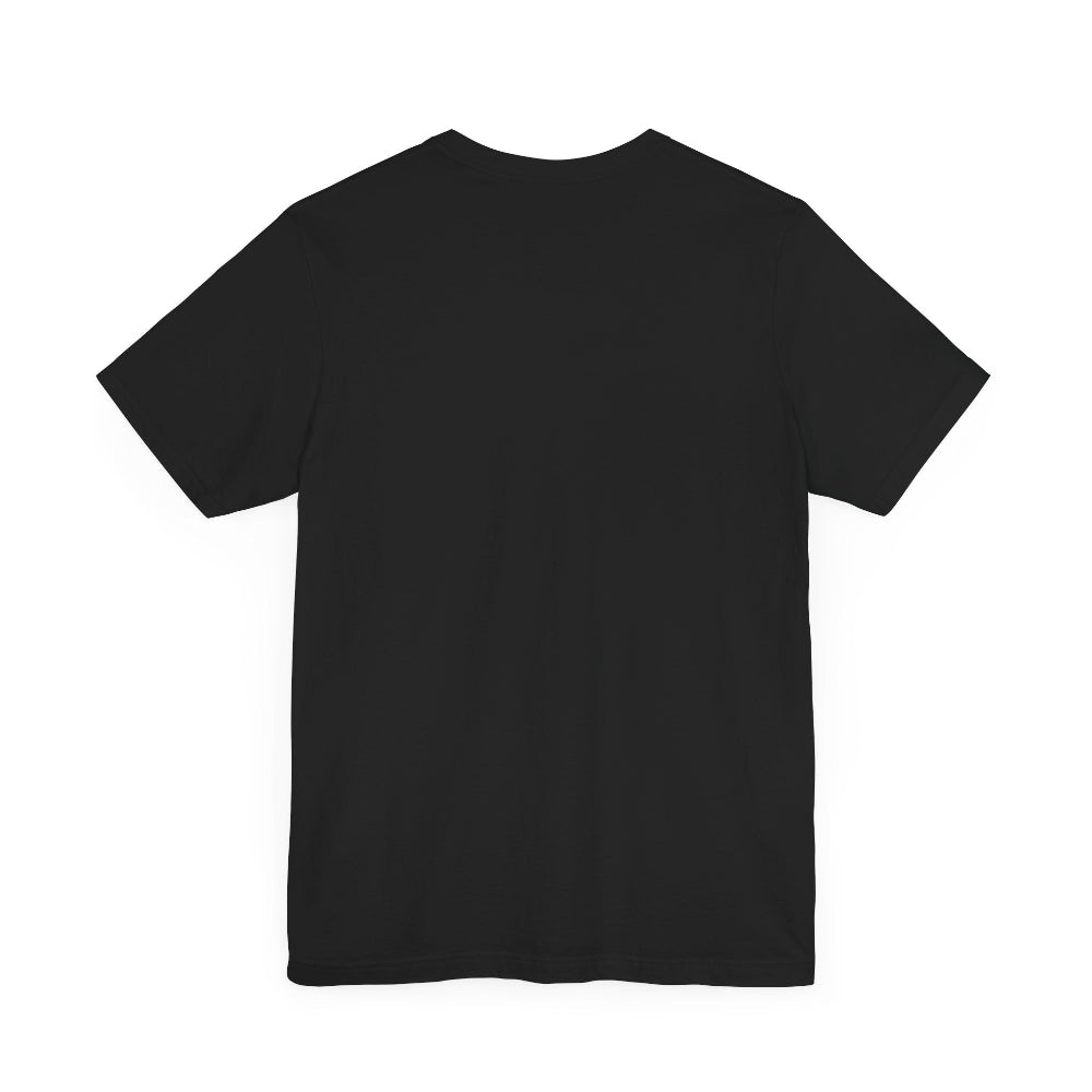 back of a black t shirt without design