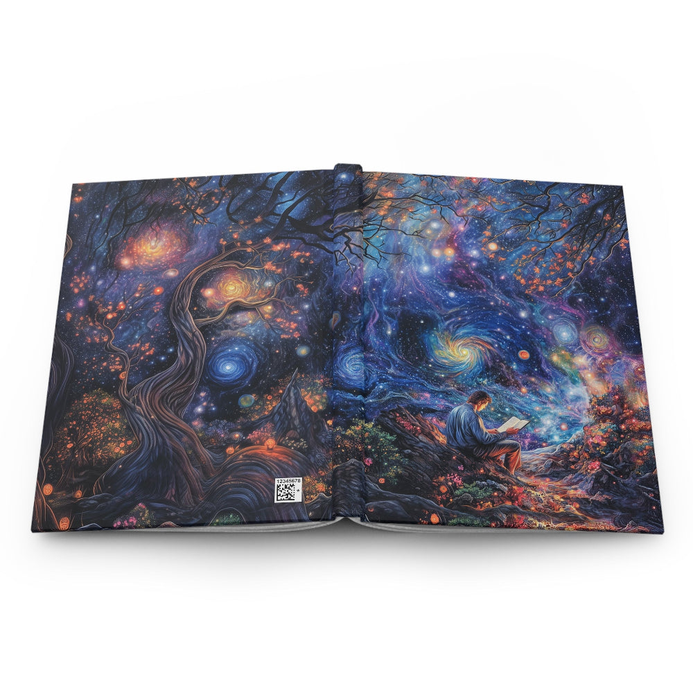 hardcover journal with original art of visual poetry