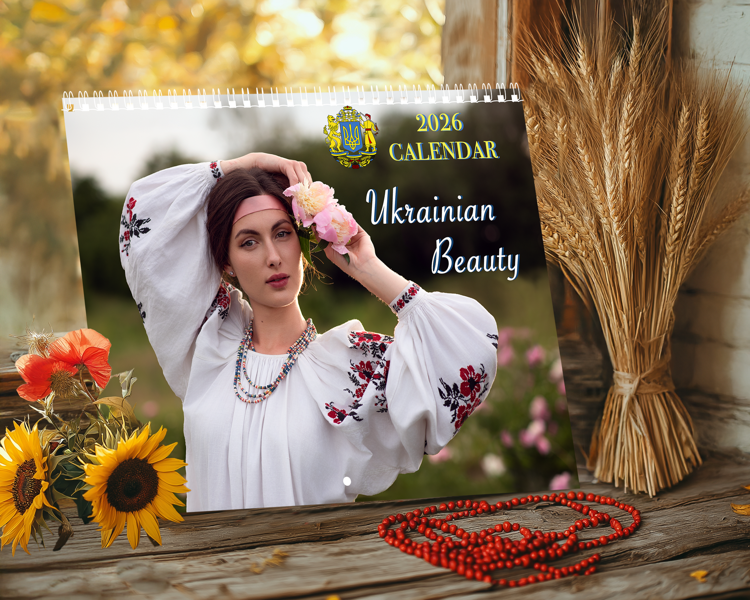 Load video: Featuring stunning portraits of Ukrainian women in traditional attire, surrounded by nature, each page captures elegance, heritage, and the timeless charm of Ukrainian culture. Soft lighting and graceful compositions evoke warmth, nostalgia, and deep national pride.